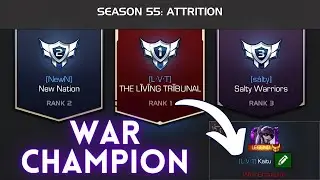 Rank 1 War Champion Rewards Opening! Top 1 Masters in Alliance War and 3 New Rank Ups! - MCOC