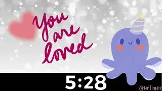 Valentine's Day Timer Love Octopus with Calming Lounge Jazz Music 10 Minute Countdown Timer