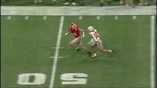 Brock Bowers vs Lathan Ransom (Peach Bowl) | TE vs Safety Matchup