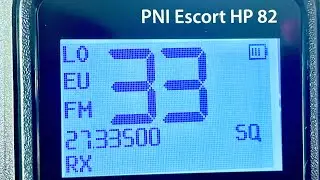 27.335 MHz FM CB Radio Channel 33 Signals From Germany Heard In USA PNI HP 82 Handheld CB Radio