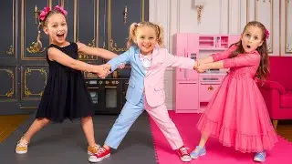 Pink vs Black Challenge + more videos for kids