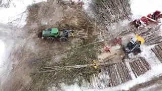 John Deere Timber Harvester