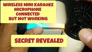 HOW TO REPAIR A MINI MICROPHONE OF A KARAOKE SPEAKER THAT IS CONNECTED BUT NOT WORKING