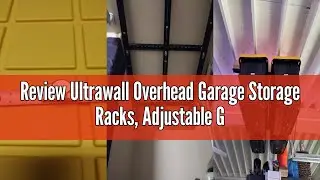 Review Ultrawall Overhead Garage Storage Racks, Adjustable Garage Ceiling Storage Rack, Heavy Duty G