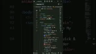 Crafting a Basic Page Loader & Animated Text With #CSS