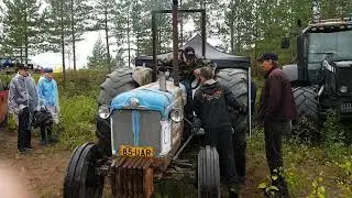 Sammin mäkikisa 7.9.2019 Fordson Major tehonmittaus, Ville Ranta
