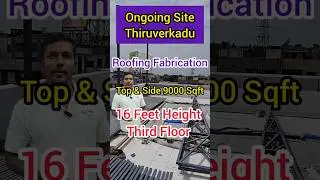 🏋️&zwj;♂️ Metal Roofing Shed for Gym &ndash; Third Floor Installation | 16 Feet Height | 9000 Sq.Ft Coverage