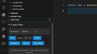 Code View VSCode Extension is INSANE – Track & Time Travel Through Code Instantly!
