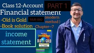 financial statement  (multi step)|| Class 12 Account || NEB 2082