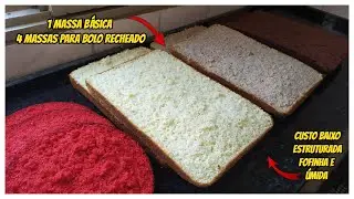 1 MASSA B&Aacute;SICA 4 MASSAS DE BOLO PARA RECHEAR l MASSA PROFISSIONAL l OTIMIZE SUA PRODU&Ccedil;&Atilde;O