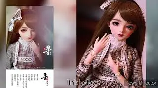 BJD Nemee japanese doll with brown hair and small lips