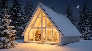 🎹❄️ Winter PIANO LOUNGE  3 Hours of Snowfall & Fire Sounds for Calm & Meditation