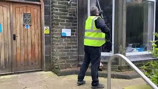 Commercial window cleaning Sue Ryder ManorLands Oxenhope