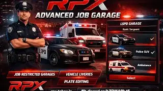 Advanced Job Garage FiveM, GTARP, qb core
