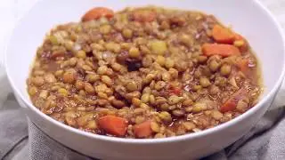 Hearty lentil soup