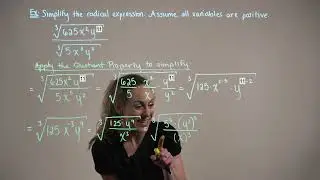 Properties of Radicals (Example 1)