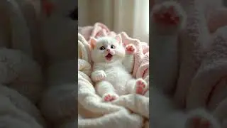 Cute baby cat singing APT blackpink #cat #babycat #cute #singing #apt #blackpink #shorts