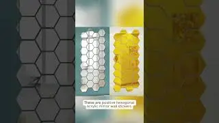 3D Hexagon Mirror Wall Stickers DIY Wall Mirrors