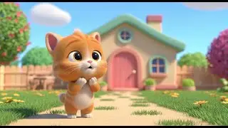 Baby Cat Hide and Seek | Fun Peekaboo Animal Rhyme for Kids | Nursery Rhymes & Songs for Children