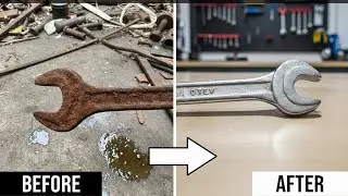 Extreme Rusty WRENCH Restoration 🛠️ | Scrap To Brand New (No Talking) #ASMR #Restoration #Satisfying