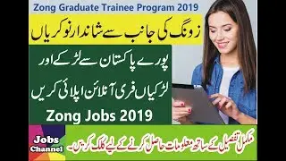 Jobs In Zong  GRADUATE TRAINEE PROGRAMME 2019 - Apply Online Now From All Over The Pakistan