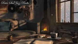 Vintage Cozy Room | Smooth Jazz & Fireplace Sounds | Relax & Unwind