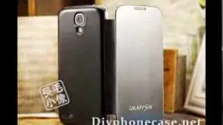 DRAWING METAL LEATHER CASE FOR S4 GALAXY SAMSUNG