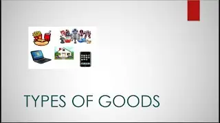 TYPES OF GOODS IN ECONOMICS [ENGLISH LANGUAGE]