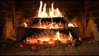 10 Hours of Continuous Fire Burning | Real Fireplace Ambience for Sleep, Focus & Relaxation