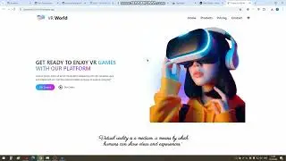 151 Website beautiful modern design. Portfolio VR World Site. Responsive. Source code. Animation.