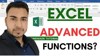 Excel advanced functions ll Excel advanced tutorial English ll 5 Excel advanced functions