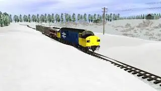 Snow trainz  Russian routes season town northern railroad (stnnr) route
