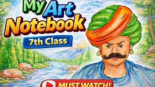 My 7th class 8 notebook 🔥🤣#art #drawing 