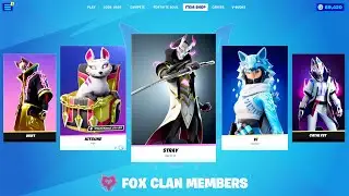 All FOX CLAN Members in Fortnite..!