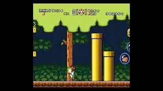 Super Mario World - SMB3 Style Hack - Forest of Illusion 3: Koopa shell got stuck in pipe