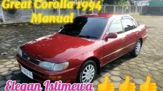 Great Corolla 1.6 Seg Manual tahun 1994 Elegan Istimewa Luar dalam