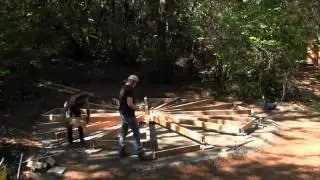 Wood Yurt Cabin Assembly - Part 1