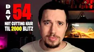 Day 54 of not cutting my hair till 2000 blitz on chess.com