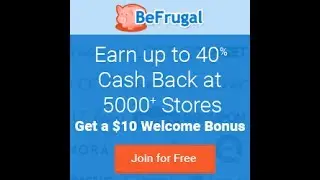 How to earn cashback on Befrugal.com