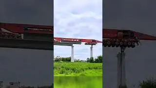 Bridge building machine 🛻🚐🚐#shorts #road #bridge #machine #roadworks #viralvideo
