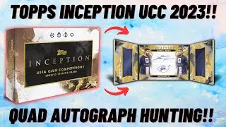 NEW! Topps Inception UCC 2022/23 box opening! Quad Auto Hunting!