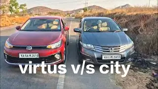 Virtus 1L TSI VS Honda City ivtec .. #car #race #virtus #volkswagen #honda 