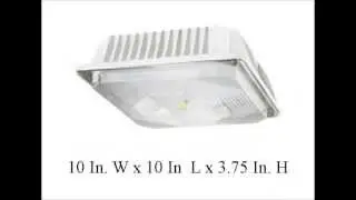 38 Watt Led Ceiling Mount Canopy or Garage Light Fixture