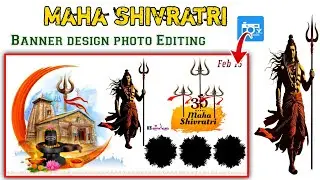 #Maha_Shivratri Banner Design photo Editing in mobile Maha Shivratri video Editing in Telugu...2026