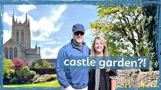 a REAL English garden & CASTLE?! COTTAGECORE Country Garden Tour! 🏰