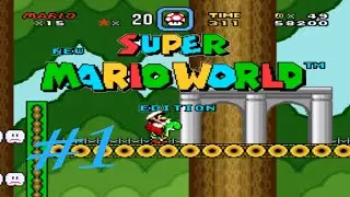 Прохождение New Super Mario World by Rustendo - часть 1 - Легкое Начало.