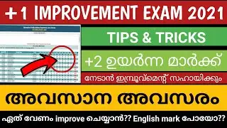 Plusone improvement exam tips 2021 | improvement exam 2021 | malayalam | latest video