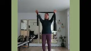 PILATES 50+   12 mins with a resistance band standing