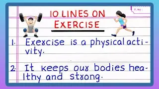 Few Lines on EXERCISE | PHYSICAL EXERCISE | 10 Lines on EXERCISE | IMPORTANCE OF EXERCISE