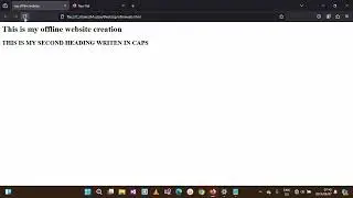 how to create website offline
